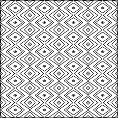 Stylish texture with figures from lines.Abstract geometric black and white pattern for web page, textures, card, poster, fabric, textile. Monochrome graphic repeating design. 