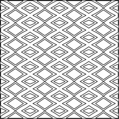 Stylish texture with figures from lines.Abstract geometric black and white pattern for web page, textures, card, poster, fabric, textile. Monochrome graphic repeating design. 