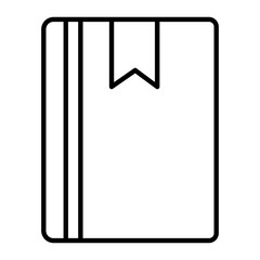 Book Thin Line Icon