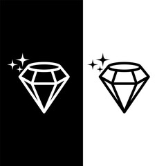 black and white diamond icon