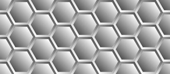 seamless background with gradient hexagons