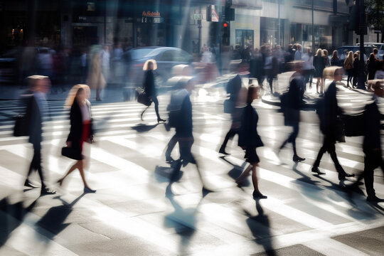 people walking on the street in the city