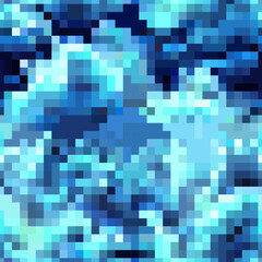 8-bit pixel abstract vector seamless background