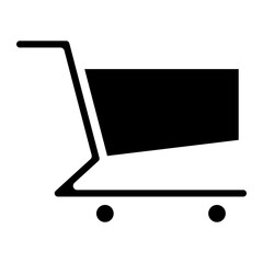 shopping cart glyph 