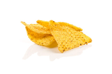 Salted corn snack nachos chips