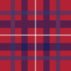 Independece Day Plaid Pattern Vector Illustration
