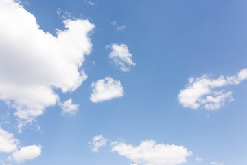 blue sky with cloud closeup