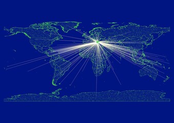 Vibrant, detailed map for Greece emphasizing export, technology, trade and innovation. Ideal for businesses, entrepreneurs. Enhance presentations and marketing materials.