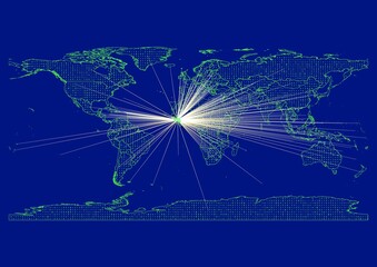 Vibrant, detailed map for Guinea emphasizing export, technology, trade and innovation. Ideal for businesses, entrepreneurs. Enhance presentations and marketing materials.
