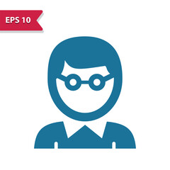 Man, Boy, Student, Teacher, Eyeglasses Icon