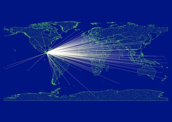 Vibrant, detailed map for Honduras emphasizing export, technology, trade and innovation. Ideal for businesses, entrepreneurs. Enhance presentations and marketing materials.