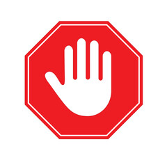 Obraz premium Stop sign isolated on a white background