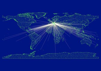 Vibrant, detailed map for Italy emphasizing export, technology, trade and innovation. Ideal for businesses, entrepreneurs. Enhance presentations and marketing materials.