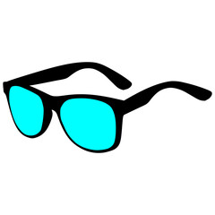 Blue Color Sun glass Graphic for Summer