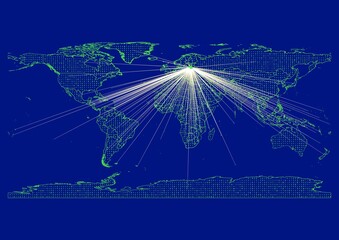 Vibrant, detailed map for Lithuania emphasizing export, technology, trade and innovation. Ideal for businesses, entrepreneurs. Enhance presentations and marketing materials.