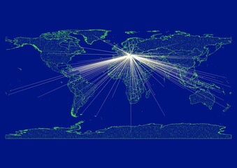Vibrant, detailed map for Montenegro emphasizing export, technology, trade and innovation. Ideal for businesses, entrepreneurs. Enhance presentations and marketing materials.