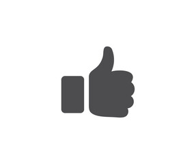 Hand Thumb Up icon. Like confirm and thumb up logo design. Finger up symbol. I like sign. Thumbs up flat icon for apps and websites vector design and illustration.
