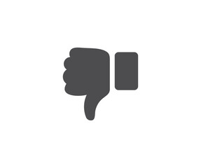 Hand Thumb down icon. Dislike or bad concept flat icon for apps and websites vector design and illustration.
