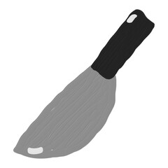 hand drawing knife oil painting style