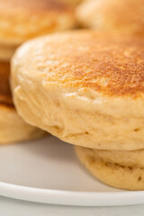 Eggnog pancakes