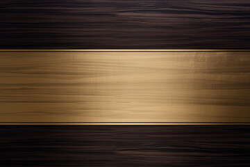 a golden frame on wooden texture. Created with Generative AI Technology