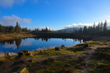 Fototapeta premium lake in the mountains