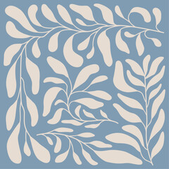 Tropical, leaf, plants background illustration. Antique and abstract backdrop decoration.