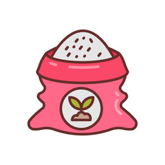 Rice icon in vector. Illustration