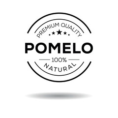 Creative (Pomelo) logo, Pomelo sticker, vector illustration.