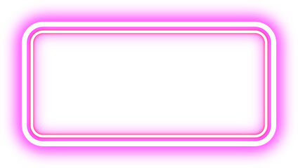 Retro Neon Border. Announcement Board .