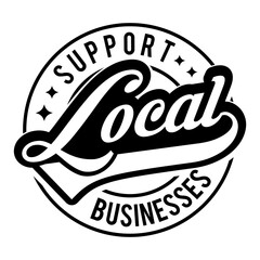 Support Local Businesses svg