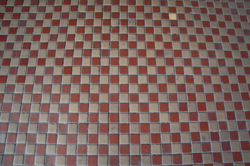 background of vintage red tiles design for interior style