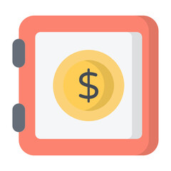 Safe Locker Flat Icon