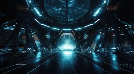 Sci-fi futuristic background
