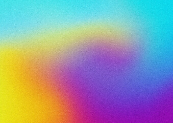 水色や紫や黄色の渦を巻いたノイズ入りグラデーション背景