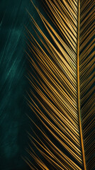 Palm leaf background. Illustration AI Generative.