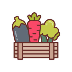 Organic Food icon in vector. Illustration