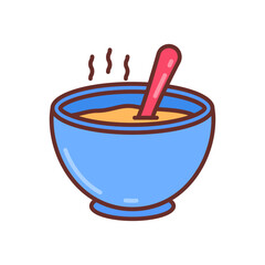 Soup Bar icon in vector. Illustration