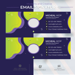 Email signature template  design post