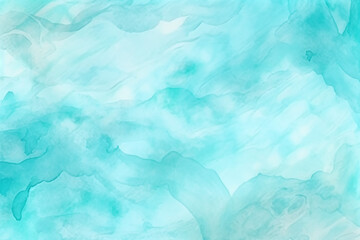 Obraz premium Turquoise watercolor background closeup