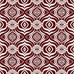 A creative fashion fabric backdrop with a seamless geometric print and decorative shapes would be a great way to add a touch of style to any event.