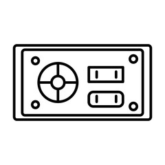 Obraz premium Computer , hardware vector icons set, modern solid symbol collection, filled style pictogram pack. Signs, logo illustration. Set includes icons as laptop, cpu tower, PC monitor, Hard disk drive