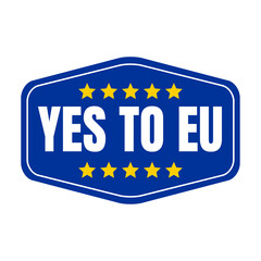 Yes to EU symbol icon