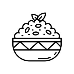 Couscous icon in vector. Illustration