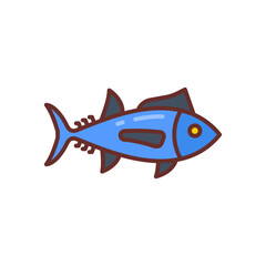 Tuna icon in vector. Illustration