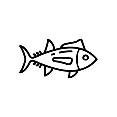 Tuna icon in vector. Illustration
