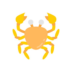 Crab icon in vector. Illustration