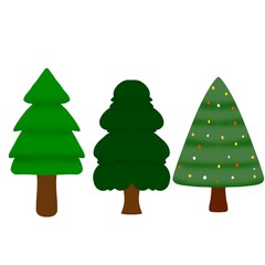 green christmas tree