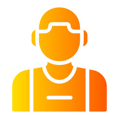 basketball player gradient icon