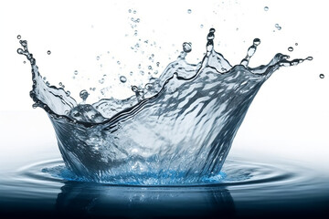 Fresh Water Splash. created with Generative AI